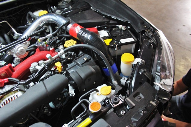 2015 STi front-mount intercooler hose fabrication