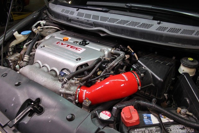 Mishimoto Civic Si induction hose installed