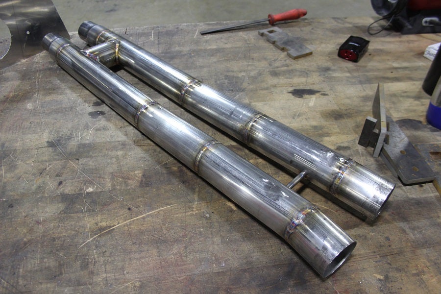 Finished Mustang H-pipe prototype