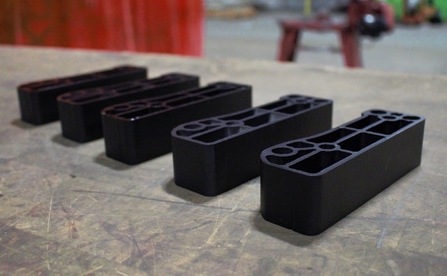 Mishimoto's prototype Focus RS pedal spacer