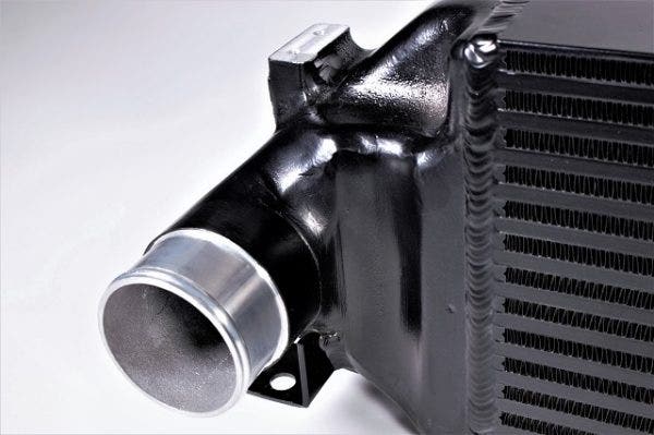 Hot side of the intercooler