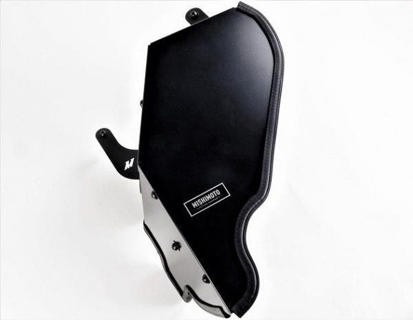 Check out the Mishimoto logo etched in the mounting bracket!