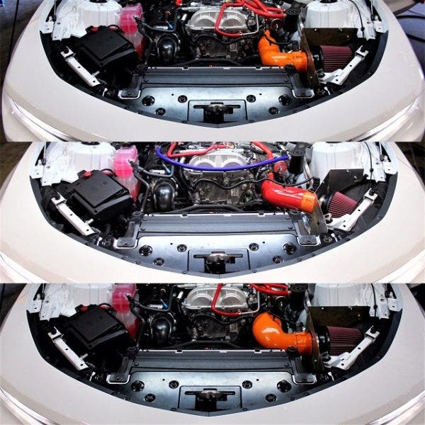 Top to bottom: 90˚ bend, 50˚ bend, and design including suppression chamber