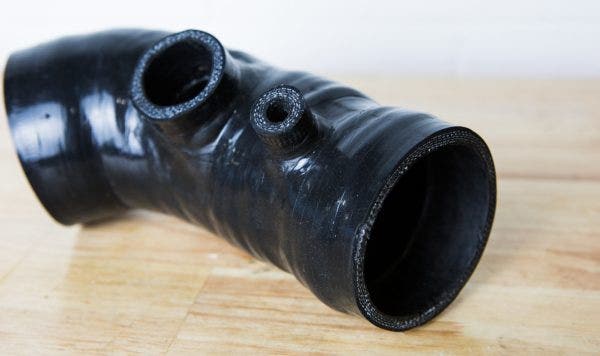 Once it's cured and aged, our prototype hose is ready for testing.