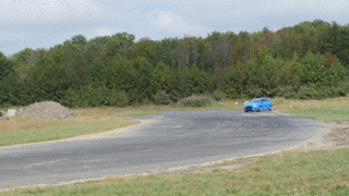 Eric made sure not to cut the RDU any slack during the system's final test run while rounding Raceway Park.